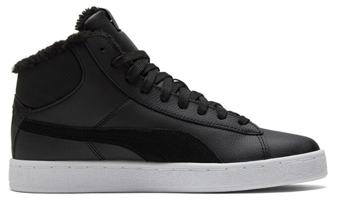 1948 Mid Lfur Mid-Top Fleecefodrade Fritidsskateskor Unisex Svarta
