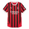 AC Milan 24/25 Autentisk Hemmatröja ”Röd Svart”