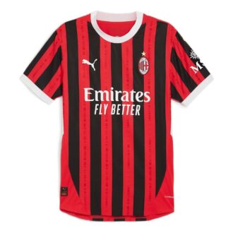 AC Milan 24/25 Autentisk Hemmatröja ”Röd Svart”