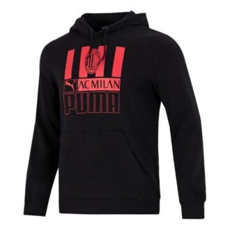AC Milan Fotboll Svart Pullover Hoodie ”Svart”