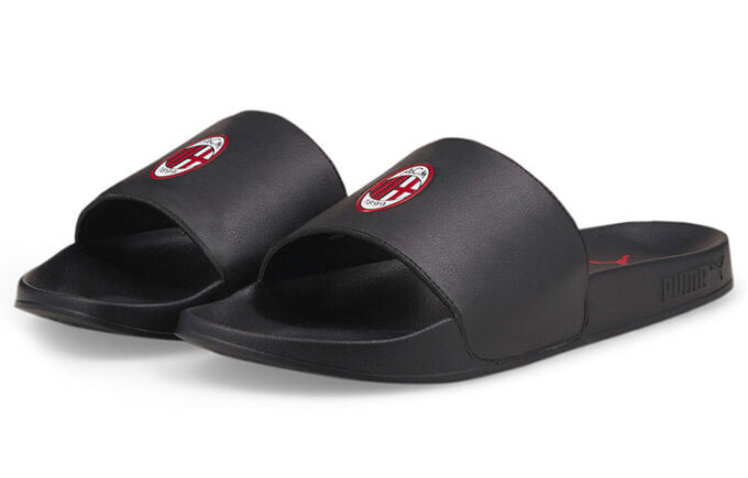 AC Milan x Leadcat 2.0 Slides ”Svart Tango Röd”