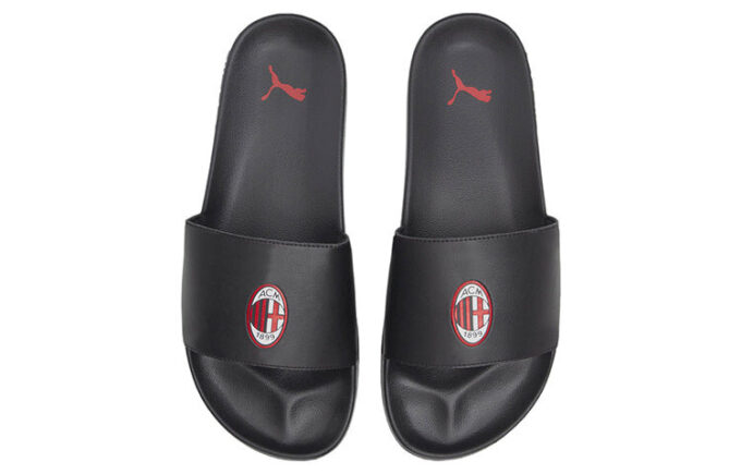 AC Milan x Leadcat 2.0 Slides ”Svart Tango Röd”