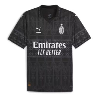 Ac Milan X Pleasures Herr Autentisk Fotbollströja ”Svart Vit”