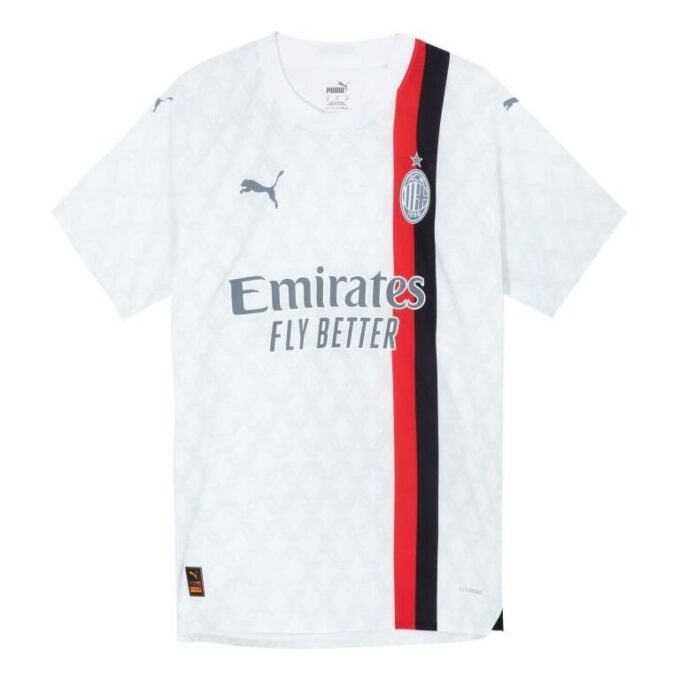 Acm Authentic Away Jersey-logotyp ”Vit”