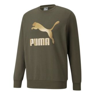 Arkiv Metallic Logo Tröja ”Olivgrön Guld”