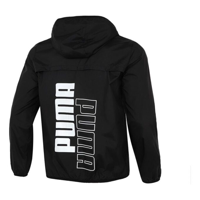 Athleisure Casual Sports Vindtät Löparjacka Vävd Svart