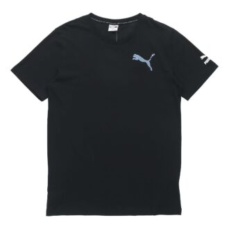 Avslappnad grafisk t-shirt ”Svart vit blå”