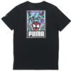 Avslappnad grafisk t-shirt ”Svart vit blå”