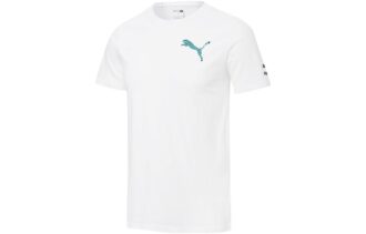 Avslappnad grafisk t-shirt ”Vit svart blå”