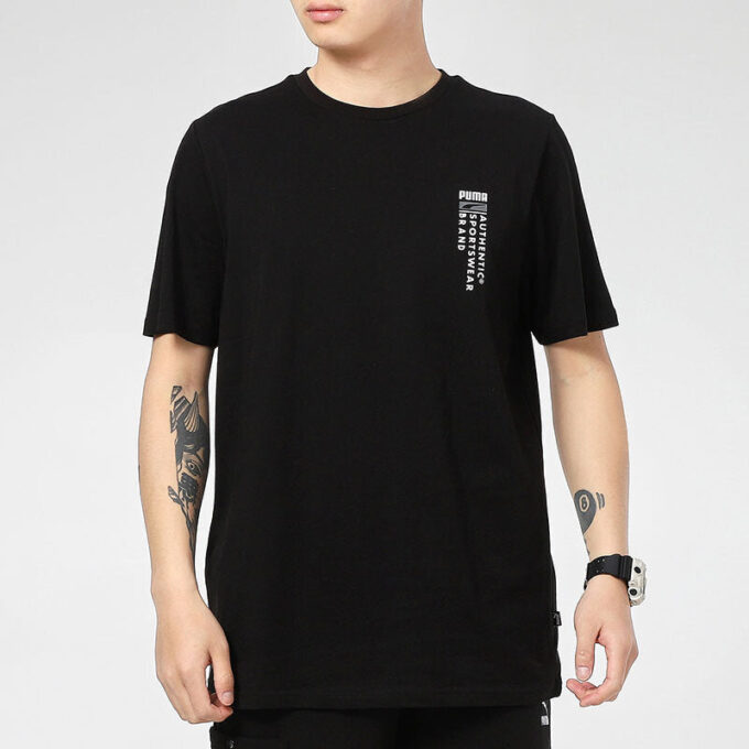Avslappnade grafiska t-shirts ”Svarta”
