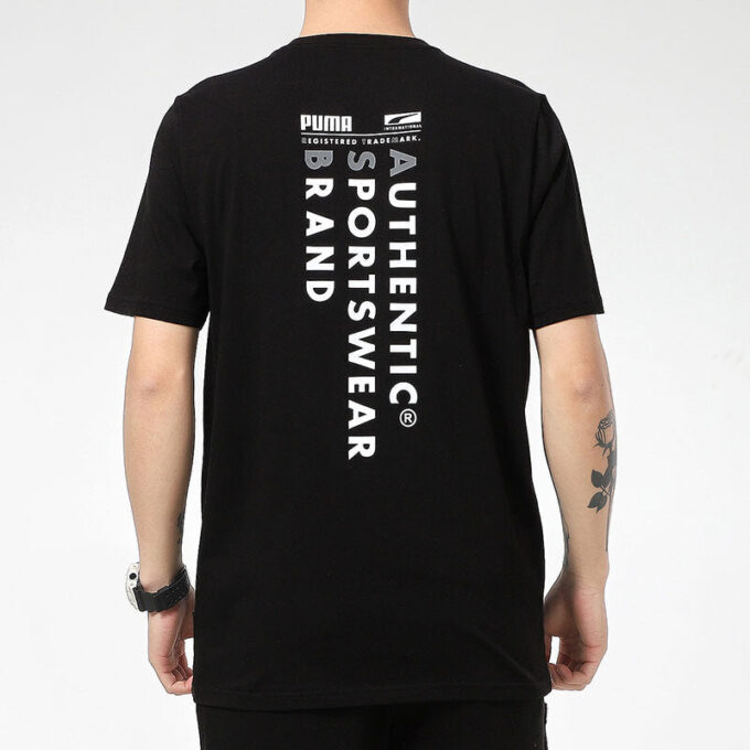 Avslappnade grafiska t-shirts ”Svarta”