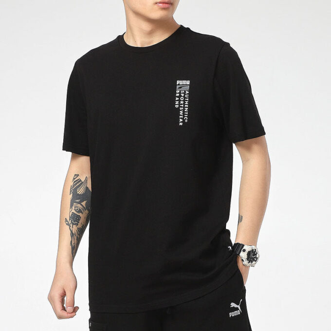 Avslappnade grafiska t-shirts ”Svarta”
