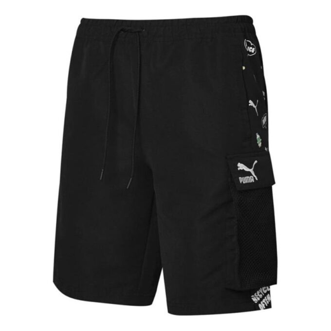 Awareness Cargo Woven Shorts ”Svartvit”
