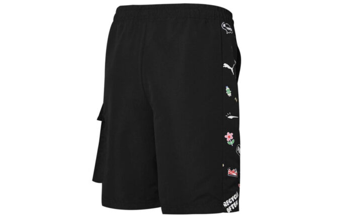 Awareness Cargo Woven Shorts ”Svartvit”