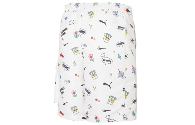 Awareness Cargo Woven Shorts ”Vit Svart”