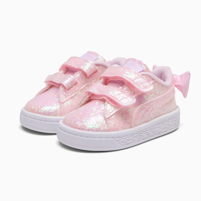 Basket Bow Metallic Sneakers för småbarn