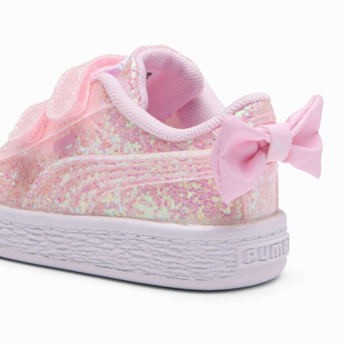 Basket Bow Metallic Sneakers för småbarn