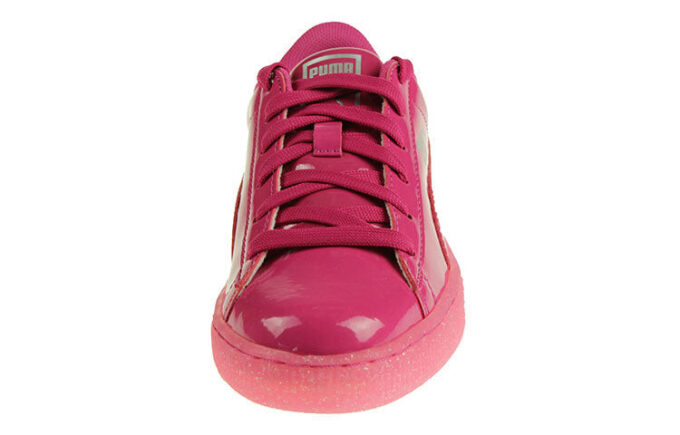 Basket Patent Iced Glit Fritidsbrädeskor K Rosa