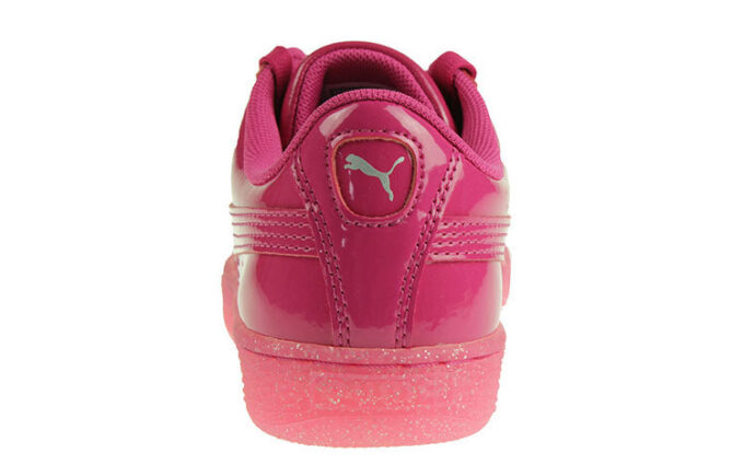 Basket Patent Iced Glit Fritidsbrädeskor K Rosa