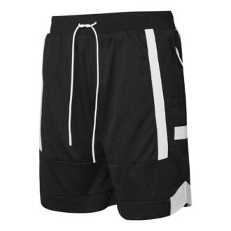 Basketshorts i mesh med mönster ”Svart”