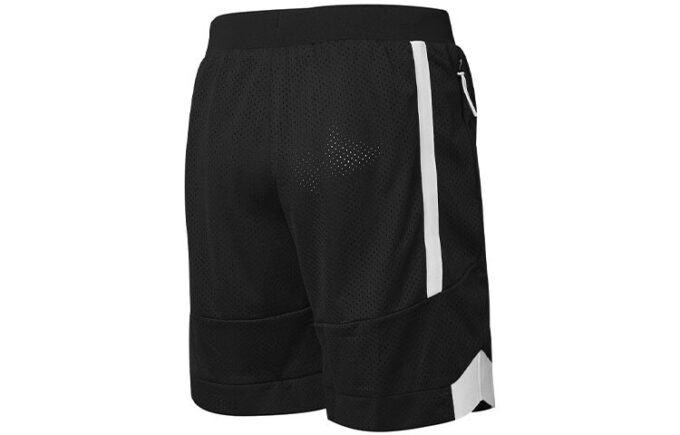 Basketshorts i mesh med mönster ”Svart”