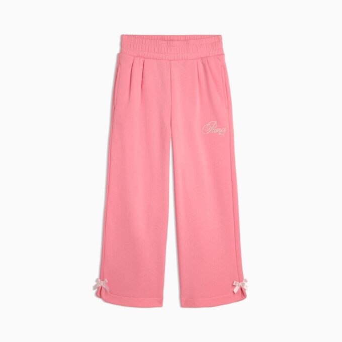 Bow Society Big Kids fleecebyxor med vida ben Bow Society Big Kids fleecebyxor med vida ben