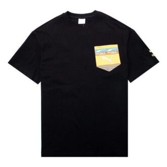 Boxy Pocket Logo T-shirt ”Svart”
