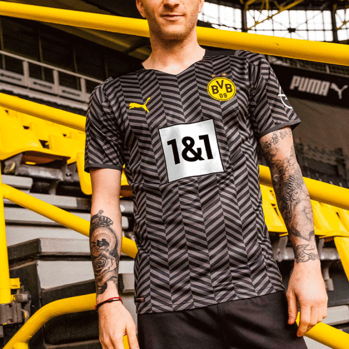 Bvb Borussia Dortmund 21/22 Bortatröja ”Svart”