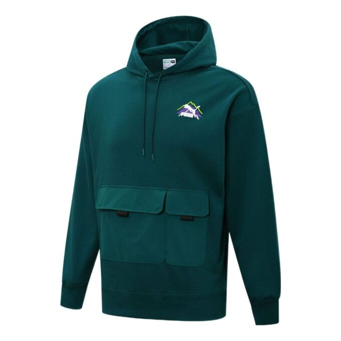 Camping Sportswear Mountain Hoodie ”Grön”