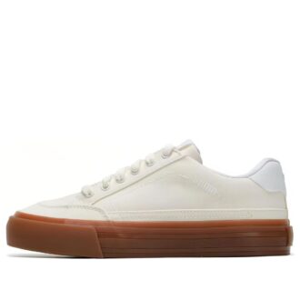Capris Läder Skateboard Sneakers ”Vita”