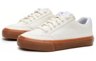 Capris Läder Skateboard Sneakers ”Vita”