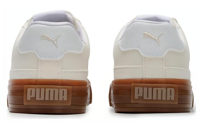 Capris Läder Skateboard Sneakers ”Vita”