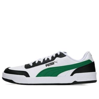 Caracal Slitstarka Lätta Låga Skateboardskor Unisex Vita Grön