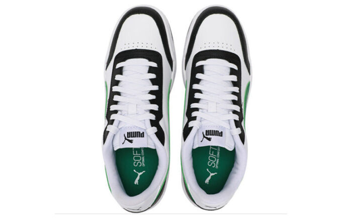 Caracal Slitstarka Lätta Låga Skateboardskor Unisex Vita Grön