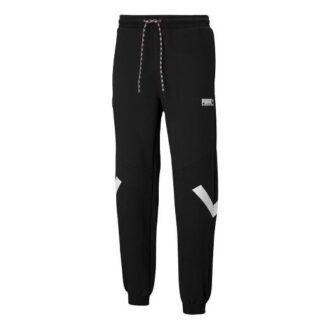 Casual Sport Dragsko Bundle Fötter Långa Byxor Svarta