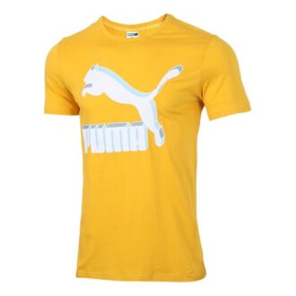 Classics Logo Sport Kortärmad T-shirt Herr Gul
