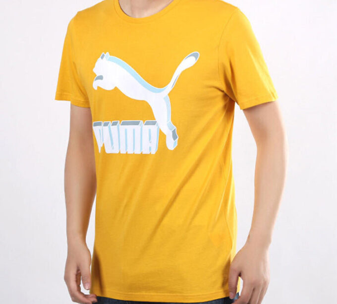 Classics Logo Sport Kortärmad T-shirt Herr Gul
