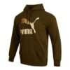 Classics Metallic Regular Fit Hoodie ”Brun”