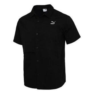 Classics Oversized Kortärmad Pikétröja ”Svart”