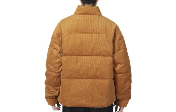 Classics Överdimensionerad Kort Polyball Puffer Vinterjacka ”Brun”