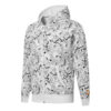 Club Heltryckt Heldragkedja Hoodiejacka ”Vit”