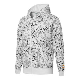 Club Heltryckt Heldragkedja Hoodiejacka ”Vit”