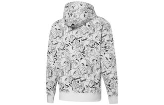 Club Heltryckt Heldragkedja Hoodiejacka ”Vit”