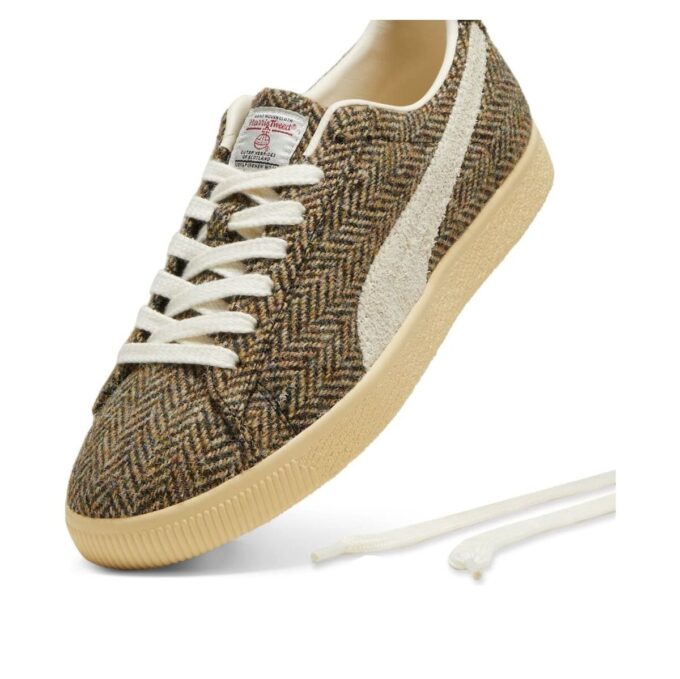 Clyde ”Harris Tweed Kamomill Sockrad Mandel”