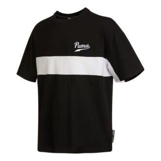 Coloblock Logo T-shirt ”Svart”