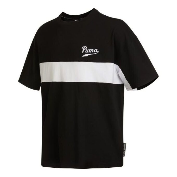 Coloblock Logo T-shirt ”Svart”