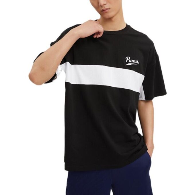Coloblock Logo T-shirt ”Svart”