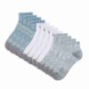 Dam Half Terry Quarter Crew-strumpor (6 par)