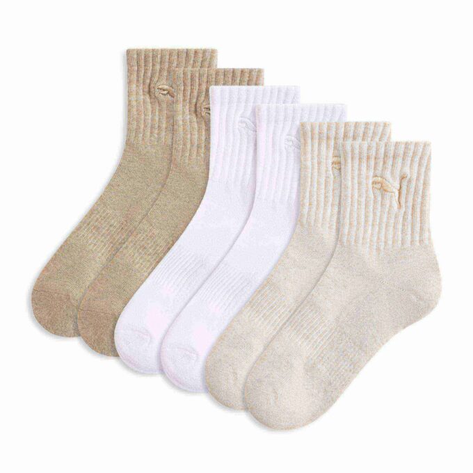 Dam Quarter Crew-strumpor (3 par) Dam Quarter Crew-strumpor (3 par)