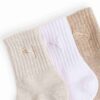 Dam Quarter Crew-strumpor (3 par) Dam Quarter Crew-strumpor (3 par)